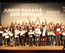 Lançamento da campanha Junho Paraná Sem Drogas. -Foto: Rodrigo Felix Leal/ANPr