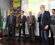 O vice-governador Darci Piana e o secretário estadual da Agricultura e do Abastecimento, Norberto Ortigara, participam nesta quinta-feira (27), em Curitiba, do lançamento do Plano Safra 2019/2020.  -  Curitiba, 27/06/2019  -  Foto: Gisele Barão/Assessoria de Imprensa Seab 
