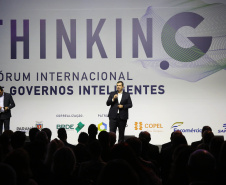  De acordo com o presidente da Celepar, Allan Costa, o programa agrega inteligência à gestão pública. “A ideia é ter o Estado no celular, tablet ou computador.  Foto: Jaelson Lucas/ANPr