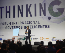 ThinkinG mostra casos de sucesso e discute inovação em gestão pública. Na foto, Marten Kaevats, da Estônia. Foto: Jaelson Lucas/ANPr