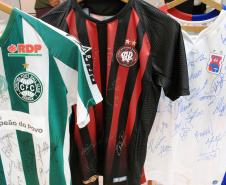 Lançamento da 14ª edição da Campanha "Doe sangue pelo esporte", que incentiva a doação de sangue e de medula óssea.
Foto:Clevis Massolla/SESA