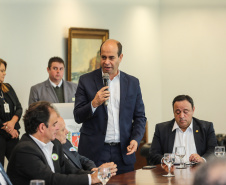 Deputado Evandro Araújo, nesta terça-feira (02), no Palácio Iguaçu. Curitiba, 02/07/2019 -Foto: Geraldo Bubniak/ANPr