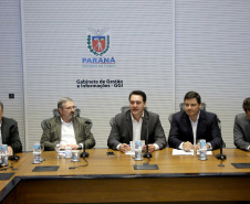 Governador Carlos Massa Ratinho Junior durante reunião com executivos da Klabin  -  Curitiba, 02/07/2019  -  Foto: Jaelson Lucas/ANPr