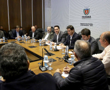 Governador Carlos Massa Ratinho Junior durante reunião com executivos da Klabin  -  Curitiba, 02/07/2019  -  Foto: Jaelson Lucas/ANPr