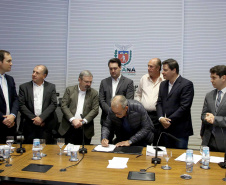 Governador Carlos Massa Ratinho Junior durante reunião com executivos da Klabin  -  Curitiba, 02/07/2019  -  Foto: Jaelson Lucas/ANPr