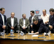 Governador Carlos Massa Ratinho Junior durante reunião com executivos da Klabin  -  Curitiba, 02/07/2019  -  Foto: Jaelson Lucas/ANPr