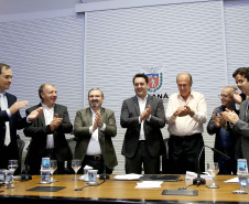 Governador Carlos Massa Ratinho Junior durante reunião com executivos da Klabin  -  Curitiba, 02/07/2019  -  Foto: Jaelson Lucas/ANPr