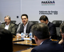 Governador Carlos Massa Ratinho Junior durante reunião com executivos da Klabin  -  Curitiba, 02/07/2019  -  Foto: Jaelson Lucas/ANPr