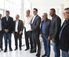 Governador Carlos Massa Ratinho Junior durante reunião com executivos da Klabin  -  Curitiba, 02/07/2019  -  Foto: Jaelson Lucas/ANPr