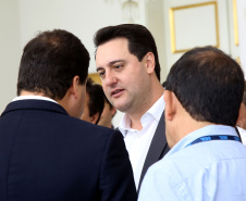 Governador Carlos Massa Ratinho Junior durante reunião com executivos da Klabin  -  Curitiba, 02/07/2019  -  Foto: Jaelson Lucas/ANPr