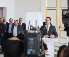 Governador Carlos Massa Ratinho Junior  -  Curitiba, 03-07-19.Foto: Arnaldo Alves / ANPr.