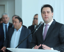 Governador Carlos Massa Ratinho Junior durante coletiva de imprensa  -  Curitiba, 03/07/2019  -  Foto: Rodrigo Félix Leal/ANPr