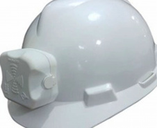 Licenciado para produção no Brasil desde 2016, o capacete com sensor elétrico da Copel é agora um produto patenteado internacionalmente.  -  Curitiba, 04/07/2019  -  Foto: Divulgação Copel