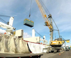 Em junho, os Portos de Paranaguá e Antonina movimentaram quase 5,3 milhões de toneladas de carga. O volume é 15% maior que o registrado no mesmo mês de 2018, quando foram 4,6 milhões de toneladas. Os números foram divulgados nesta terça-feira (9) pela empresa pública Portos do Paraná.  -  Foto: Arquivo Portos do Paraná