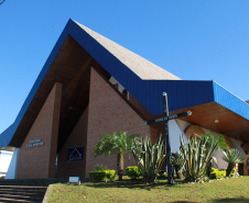 Santuário Nossa Senhora Aparecida, em Guarapuava. Foto: Prefeitura de Guarapuava.