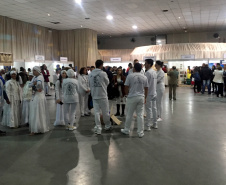 Começou nesta quarta feira (10), e vai até sexta feira (12), o XV Congresso Internacional de Turismo Religioso e Sustentável em Guarapuava. A Paraná Turismo participa neste importante evento que visa unir parcerias para divulgar as atrações e o potencial turístico da região.Foto: Edson Thomaz
