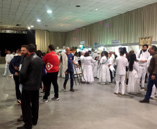 Começou nesta quarta feira (10), e vai até sexta feira (12), o XV Congresso Internacional de Turismo Religioso e Sustentável em Guarapuava. A Paraná Turismo participa neste importante evento que visa unir parcerias para divulgar as atrações e o potencial turístico da região.Foto: Edson Thomaz