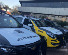 Segurança entrega viaturas e assina acordo para trabalho de presos. Foto: Divulgação/SESP