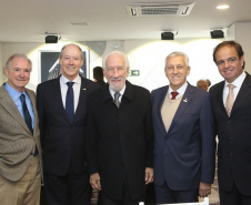 O volume de empregos e negócios gerados no comércio demonstram a importância econômica e a responsabilidade social do setor no Paraná e no Brasil, afirmou o governador em exercício Darci Piana, nesta terça-feira (16), na cerimônia que celebrou o Dia do Comerciante. O evento foi promovido em Curitiba pela Associação Comercial do Paraná (ACP). Foto: Jaelson Lucas/ANPr