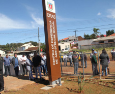 O secretário da Justiça, Família e Trabalho (Sejuf), Ney Leprevost, entregou o Centro de Referência da Assistência Social (Cras) de Ariranha do Ivaí, no norte central do estado.Foto: Divulgação/SEJUF