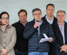 O governador em exercício do Paraná Darci Piana inaugura nesta sexta-feira (19), o Centro Municipal de Atendimento Educacional Especializado (Cmaee) Gustavo Maier, no bairro Guarituba, em Piraquara, Região Metropolitana de Curitiba.   Na foto, Presidente da Cohapar Jorge Lange. Curitiba, 19/07/2019 -  Foto: Geraldo Bubniak/ANPr