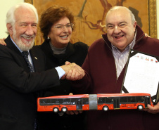 Assinatura de convenio Comec com a UrbsFoto Gilson Abreu/ANPr