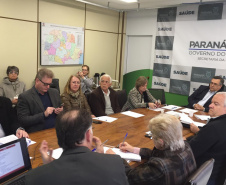O Conselho de Administração do Complexo Hospitalar do Trabalhador (CHT) realizou sua primeira reunião nesta quarta-feira (18). O objetivo foi discutir e aprovar projetos que ampliam e melhoram o atendimento dos usuários do Sistema Único de Saúde – SUS – nos hospitais que compõem o novo complexo em Curitiba.Foto: Andressa Oliveira
