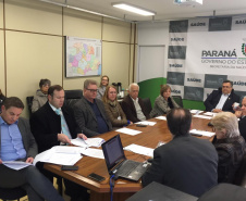 O Conselho de Administração do Complexo Hospitalar do Trabalhador (CHT) realizou sua primeira reunião nesta quarta-feira (18). O objetivo foi discutir e aprovar projetos que ampliam e melhoram o atendimento dos usuários do Sistema Único de Saúde – SUS – nos hospitais que compõem o novo complexo em Curitiba.Foto: Andressa Oliveira