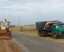 Trecho da PR-542 terá serviços de conservação retomados. Foto:DER