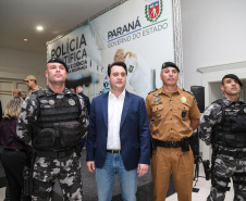 O governador Carlos Massa Ratinho Júnior dá posse a mais de 90 peritos oficiais, no Palácio Iguaçu. Os profissionais integrarão o efetivo da Polícia Científica do Paraná e, após formação, serão distribuídos no Estado, conforme a necessidade. Curitiba, 22/07/2019 -Foto: Geraldo Bubniak/ANPr
