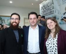 O governador Carlos Massa Ratinho Júnior dá posse a mais de 90 peritos oficiais, no Palácio Iguaçu. Os profissionais integrarão o efetivo da Polícia Científica do Paraná e, após formação, serão distribuídos no Estado, conforme a necessidade. Curitiba, 22/07/2019 -Foto: Rodrigo Felix Leal/ANPr