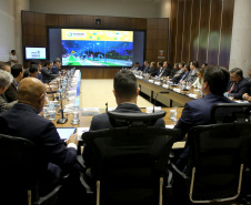 Governador Carlos Massa Ratinho Junior durante reunião com a equipe de governo. Curitiba, 23/07/2019. Foto: Jaelson Lucas