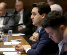 Governador Carlos Massa Ratinho Junior durante reunião com a equipe de governo. Curitiba, 23/07/2019. Foto: Jaelson Lucas