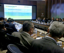 Governador Carlos Massa Ratinho Junior durante reunião com a equipe de governo. Curitiba, 23/07/2019. Foto: Jaelson Lucas