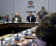 Governador Carlos Massa Ratinho Junior durante reunião com a equipe de governo. Curitiba, 23/07/2019. Foto: Jaelson Lucas
