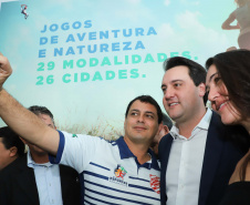 O Paraná terá neste ano uma série de competições que ajudarão a estimular práticas esportivas, além de evidenciar as belezas do Estado, atrair turistas e movimentar a economia de diversas regiões. São os Jogos de Aventura e Natureza, uma iniciativa pioneira no Brasil em formato e abrangência que foi lançada nesta terça-feira (23) pelo governador Carlos Massa Ratinho Junior. Foto: Rodrigo Felix Leal/ANPr