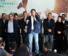 O Paraná terá neste ano uma série de competições que ajudarão a estimular práticas esportivas, além de evidenciar as belezas do Estado, atrair turistas e movimentar a economia de diversas regiões. São os Jogos de Aventura e Natureza, uma iniciativa pioneira no Brasil em formato e abrangência que foi lançada nesta terça-feira (23) pelo governador Carlos Massa Ratinho Junior. Foto:Gilson Abreu/ANPr