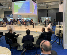 Os projetos do Paraná para ampliar a inovação no Estado e as oportunidades que serão abertas ao setor privado com as concessões na área de infraestrutura foram apresentadas nesta terça-feira (23) no Smart City Business, congresso sobre inovação e cidades inteligentes que acontece nesta semana em São Paulo.Foto: Divulgação