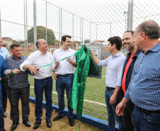 O governador Carlos Massa Ratinho Junior inaugurou nesta sexta-feira (26) em  Ivaiporã, no Vale do Ivaí, a unidade do projeto Meu Campinho implantada no município.   Ivaiporã, 26/07/2019 -Foto: Geraldo Bubniak/ANPr