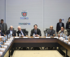 Governador Carlos Massa Ratinho Junior, participa da reunião com os secretários.Curitiba, 30-07-19.Foto: Arnaldo Alves / ANPr.
