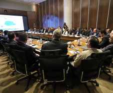 Governador Carlos Massa Ratinho Junior, participa da reunião com os secretários.Curitiba, 30-07-19.Foto: Arnaldo Alves / ANPr.