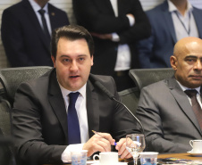 Governador Carlos Massa Ratinho Junior, participa da reunião com os secretários.Curitiba, 30-07-19.Foto: Arnaldo Alves / ANPr.