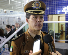 Curitiba, 07 de agosto de 2019. Aniversario Colegio da Policia Militar. Foto: entrevista Cel. Prates