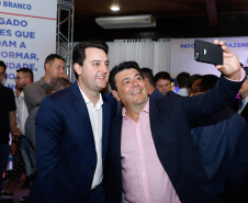 O governador Carlos Massa Ratinho Junior autorizou nesta quinta-feira (8), em Pato Branco, o repasse de R$ 20 milhões para a construção do novo prédio da prefeitura da cidade. O convênio prevê R$ 6 milhões de contrapartida municipal. 