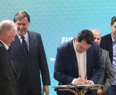 O governador Carlos Massa Ratinho Junior participa nesta sexta-feira (09), em Toledo, do anúncio de instalação de um complexo hospitalar e de saúde no Biopark ? Parque Científico e Tecnológico de Biociências