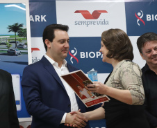 O governador Carlos Massa Ratinho Junior participa nesta sexta-feira (09), em Toledo, do anúncio de instalação de um complexo hospitalar e de saúde no Biopark ? Parque Científico e Tecnológico de Biociências