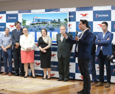 O governador Carlos Massa Ratinho Junior participa nesta sexta-feira (09), em Toledo, do anúncio de instalação de um complexo hospitalar e de saúde no Biopark ? Parque Científico e Tecnológico de Biociências