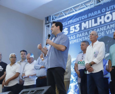 Os investimentos do Governo do Estado no Litoral somam R$ 57,5 milhões. O governador Carlos Massa Ratinho Junior esteve neste sábado (10) em Matinhos para a entrega oficial de obras de saneamento que somam R$ 50 milhões.