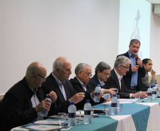 Um simulado em emergência sanitária para atendimento de foco de febre aftosa foi aberto nesta segunda-feira (12), em São José dos Pinhais, Região Metropolitana de Curitiba. O evento segue até 17 de agosto com o objetivo de preparar os profissionais para atendimento em uma eventual situação de foco da doença, já que o Paraná trabalha para se tornar Área Livre de Febre Aftosa sem Vacinação. Foto: Gisele Barão/SEAB