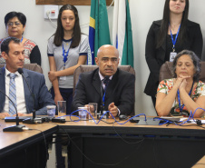 Tomaram posse nesta segunda-feira (12) os novos integrantes do Conselho de Contribuintes e Recursos Fiscais (CCRF). Órgão da Secretaria de Estado da Fazenda, o Conselho é responsável pelo julgamento em segunda instância administrativa dos recursos de contribuintes que recorreram de multas e já perderam em primeira instância. Foto: José Fernando Ogura/AEN